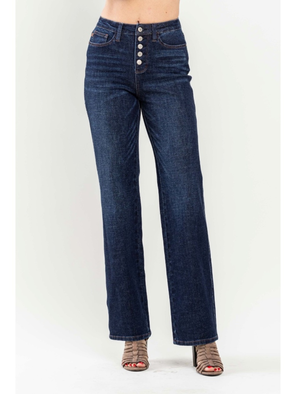 Judy Blue High Waist Button-Fly Straight Jeans Size 20W